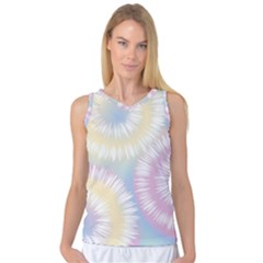 Tie Dye Pattern Colorful Design Women s Basketball Tank Top by Sapixe