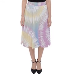 Tie Dye Pattern Colorful Design Classic Midi Skirt by Sapixe