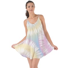 Tie Dye Pattern Colorful Design Love The Sun Cover Up