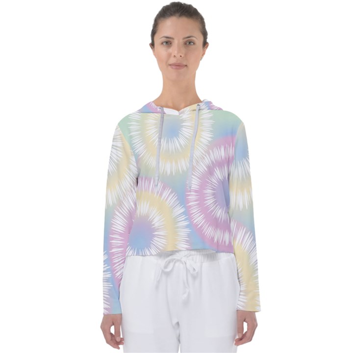 Tie Dye Pattern Colorful Design Women s Slouchy Sweat