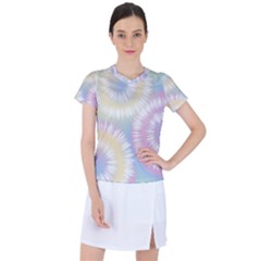 Tie Dye Pattern Colorful Design Women s Sports Top by Sapixe