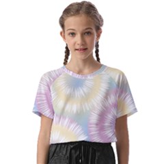 Tie Dye Pattern Colorful Design Kids  Basic Tee