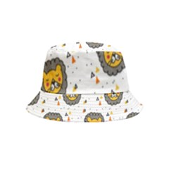 Lion Heads Pattern Design Doodle Bucket Hat (kids)