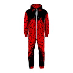 Heart Brain Mind Psychology Doubt Hooded Jumpsuit (kids)