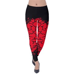 Heart Brain Mind Psychology Doubt Velvet Leggings by Sapixe