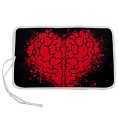 Heart Brain Mind Psychology Doubt Pen Storage Case (s) by Sapixe