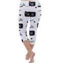 Cute Cameras Doodles Hand Drawn Capri Yoga Leggings View4