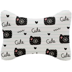 Cute Cameras Doodles Hand Drawn Seat Head Rest Cushion by Sapixe