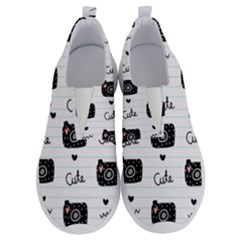 Cute Cameras Doodles Hand Drawn No Lace Lightweight Shoes by Sapixe