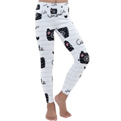 Cute Cameras Doodles Hand Drawn Kids  Lightweight Velour Classic Yoga Leggings by Sapixe