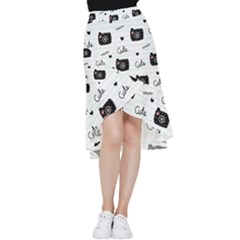 Cute Cameras Doodles Hand Drawn Frill Hi Low Chiffon Skirt by Sapixe