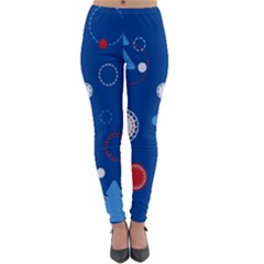 Christmas Pattern Tree Design Lightweight Velour Leggings by Sapixe