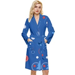 Christmas Pattern Tree Design Robe by Sapixe