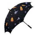 Cosmos Rockets Spaceships Ufos Golf Umbrellas View2