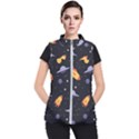 Cosmos Rockets Spaceships Ufos Women s Puffer Vest View1