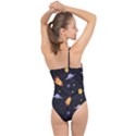 Cosmos Rockets Spaceships Ufos Classic One Shoulder Swimsuit View2