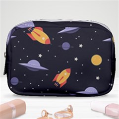 Cosmos Rockets Spaceships Ufos Make Up Pouch (small) by Sapixe