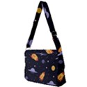 Cosmos Rockets Spaceships Ufos Full Print Messenger Bag (L) View2