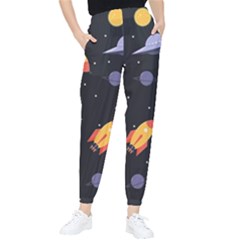 Cosmos Rockets Spaceships Ufos Tapered Pants by Sapixe