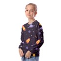 Cosmos Rockets Spaceships Ufos Kids  Long Sleeve Tee with Frill  View2