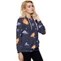 Cosmos Rockets Spaceships Ufos Women s Lightweight Drawstring Hoodie View3