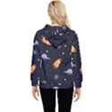 Cosmos Rockets Spaceships Ufos Women s Lightweight Drawstring Hoodie View4