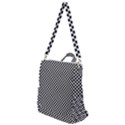 Black And White Checkerboard Background Board Checker Crossbody Backpack View1