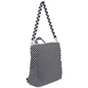 Black And White Checkerboard Background Board Checker Crossbody Backpack View2