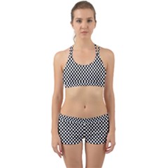 Black And White Checkerboard Background Board Checker Back Web Gym Set by Sapixe