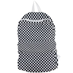 Black And White Checkerboard Background Board Checker Foldable Lightweight Backpack by Sapixe