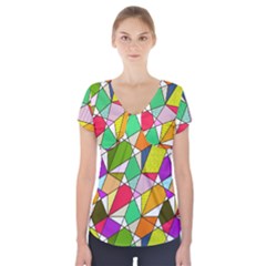 Power Pattern 821-1b Short Sleeve Front Detail Top by PatternFactory