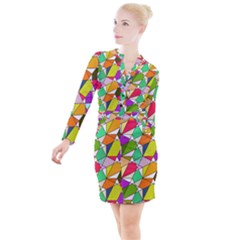 Power Pattern 821-1b Button Long Sleeve Dress by PatternFactory