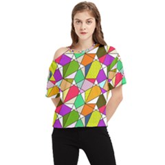 Power Pattern 821-1b One Shoulder Cut Out Tee by PatternFactory