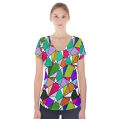 Power Pattern 821-1a Short Sleeve Front Detail Top by PatternFactory