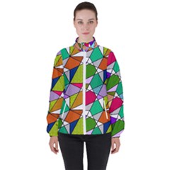 Power Pattern 821-1a Women s High Neck Windbreaker by PatternFactory