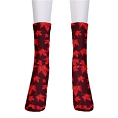 Red Oak And Maple Leaves Men s Crew Socks by Daria3107