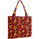 Autumn Pattern,oak And Maple On Burgundy Mini Tote Bag View2