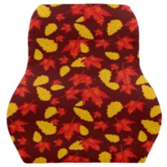 Autumn Pattern,oak And Maple On Burgundy Car Seat Back Cushion  by Daria3107