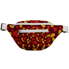 Autumn Pattern,oak And Maple On Burgundy Fanny Pack by Daria3107