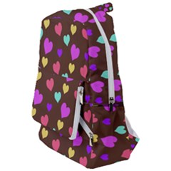 Colorfull Hearts On Choclate Travelers  Backpack