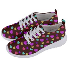 Colorfull Hearts On Choclate Men s Lightweight Sports Shoes