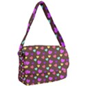 Colorfull Hearts On Choclate Courier Bag View1