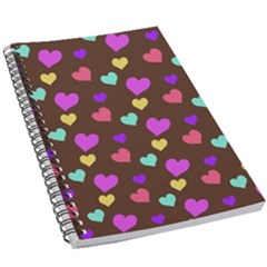 Colorfull Hearts On Choclate 5 5  X 8 5  Notebook by Daria3107