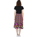 Colorfull Hearts On Choclate Frill Hi Low Chiffon Skirt View2