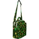 Turtle And Palm On Green Pattern Crossbody Day Bag View2