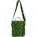 Turtle And Palm On Green Pattern Crossbody Day Bag View3