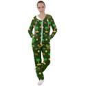 Turtle And Palm On Green Pattern Women s Tracksuit View1