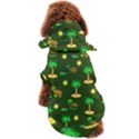 Turtle And Palm On Green Pattern Dog Coat View2