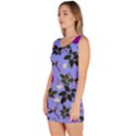 Purple Flower On Lilac Bodycon Dress View2