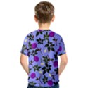 Purple Flower On Lilac Kids  Sport Mesh Tee View2